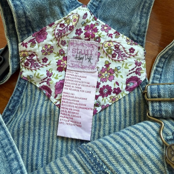 Girls Denim Dress Jumper Jeans Overall Big Girls Size 16
STUFF By Hilary Duff - Picture 8 of 10